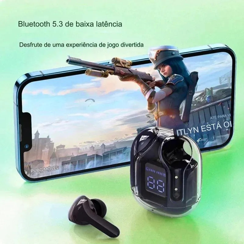 Fone de Ouvido Sense Transparente